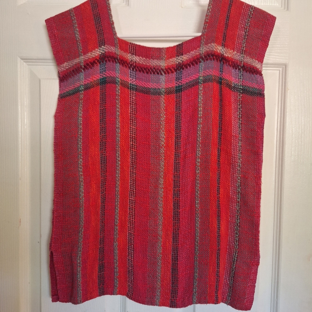 Colorful Woven Textile Top - Picture 4 of 4